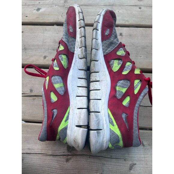 Nike Free Run2 Men's Sneakers Shoes Size 9.5 Lace Up Running Trainers Gray/Red - Picture 10 of 10